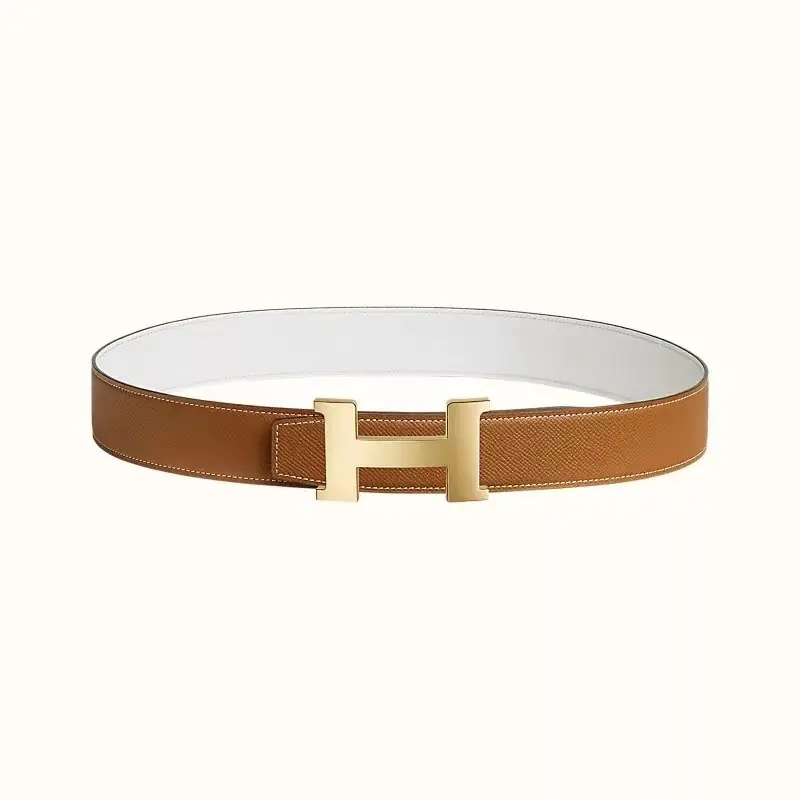 에르메스 콘스탄스 브라운 벨트 골드 32mm