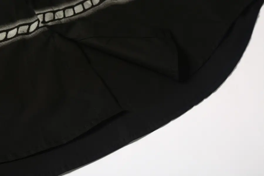 프라다 24SS 프린트 패치워크 셔츠 블랙