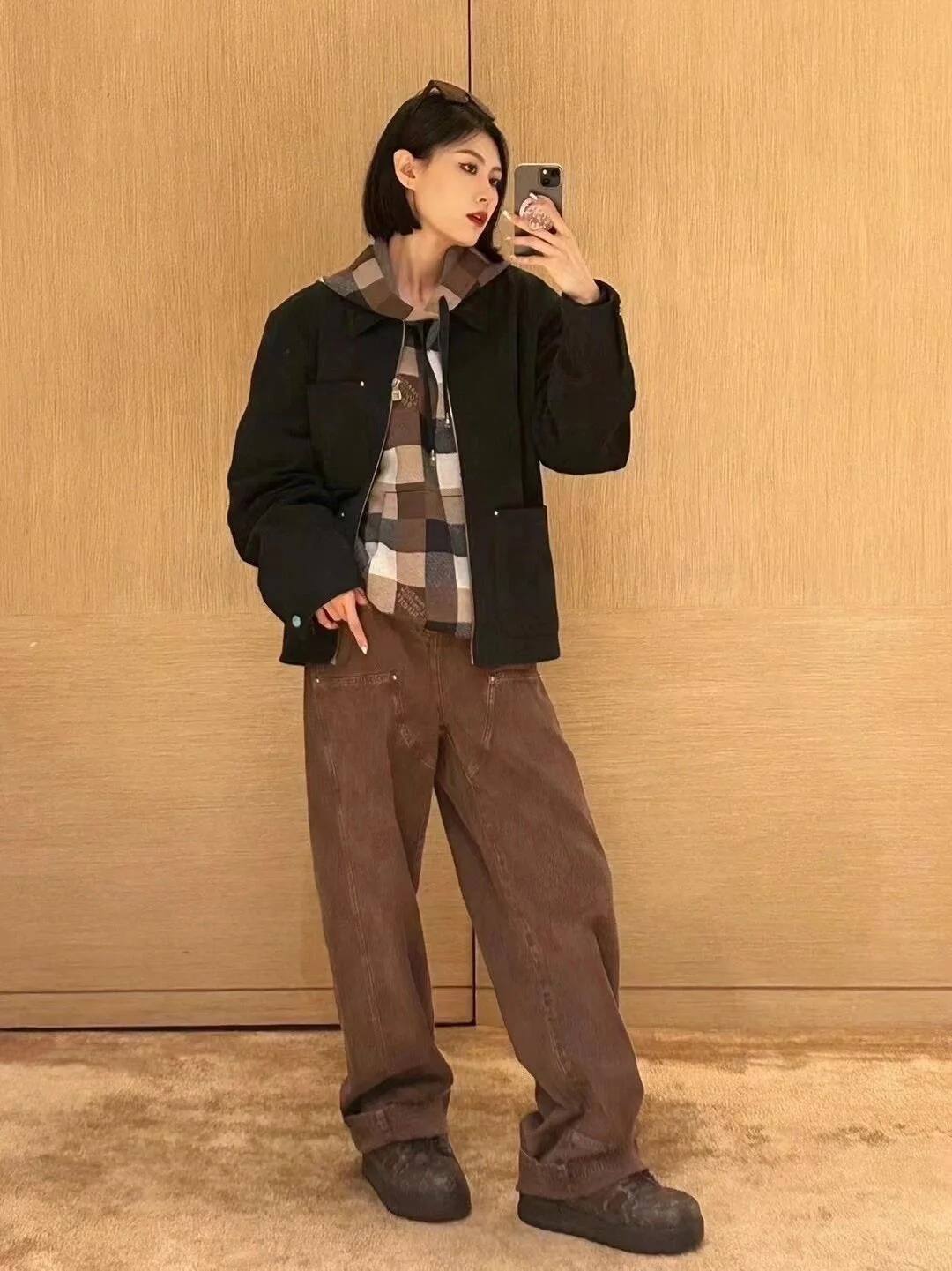 루이비통 다미에 워크웨어 데님 팬츠 1AFX44