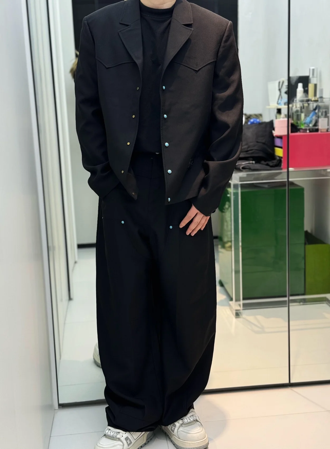 루이비통 테일러드 울 워크웨어 팬츠 1AFWR0