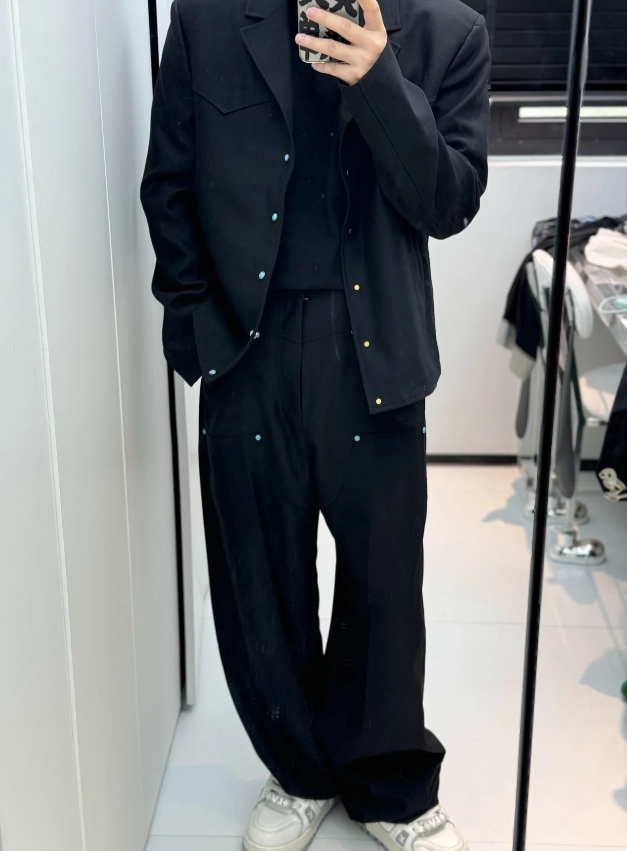 루이비통 테일러드 울 워크웨어 팬츠 1AFWR0