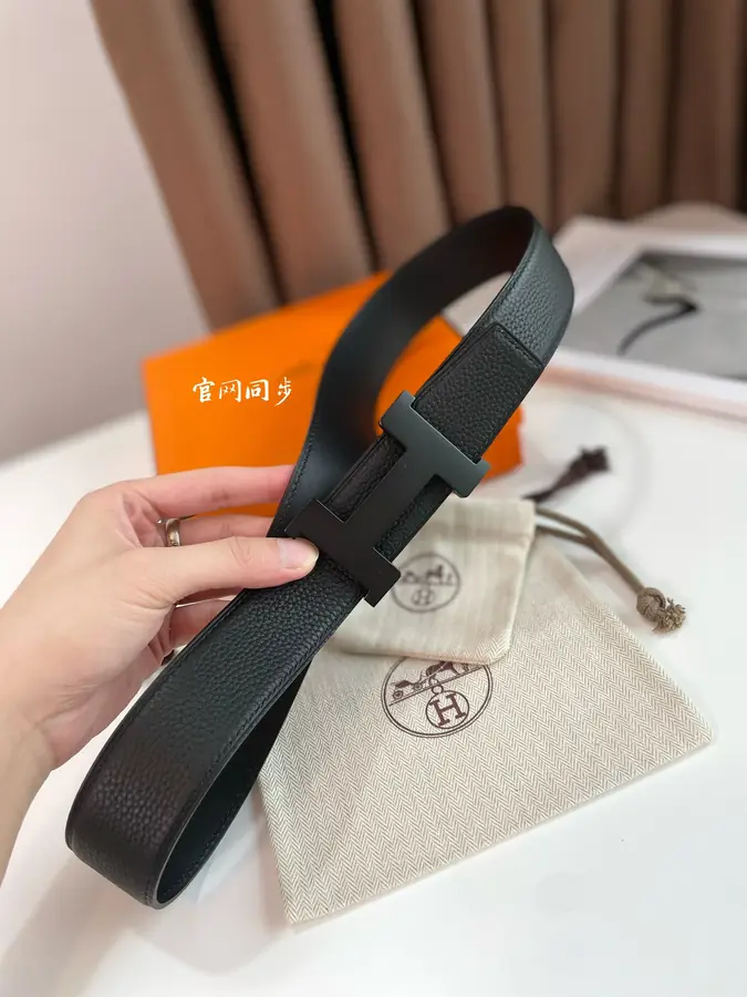 에르메스 콘스탄스 리버서블 블랙 벨트 38mm