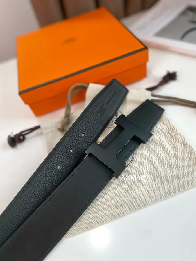 에르메스 콘스탄스 리버서블 블랙 벨트 38mm