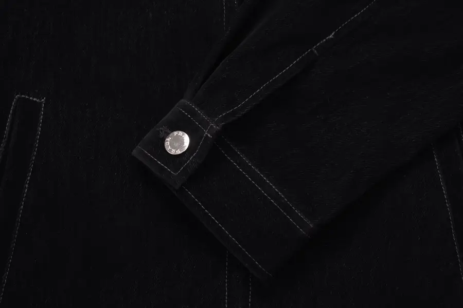 프라다 벨벳 데님 블루종 자켓 블랙