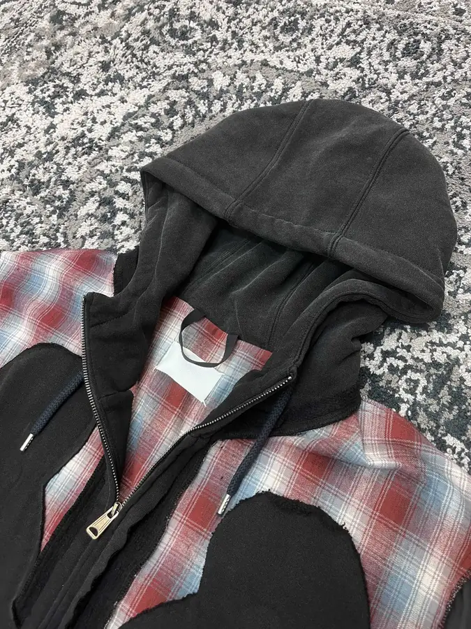 메종 마르지엘라 패널 지퍼 자켓