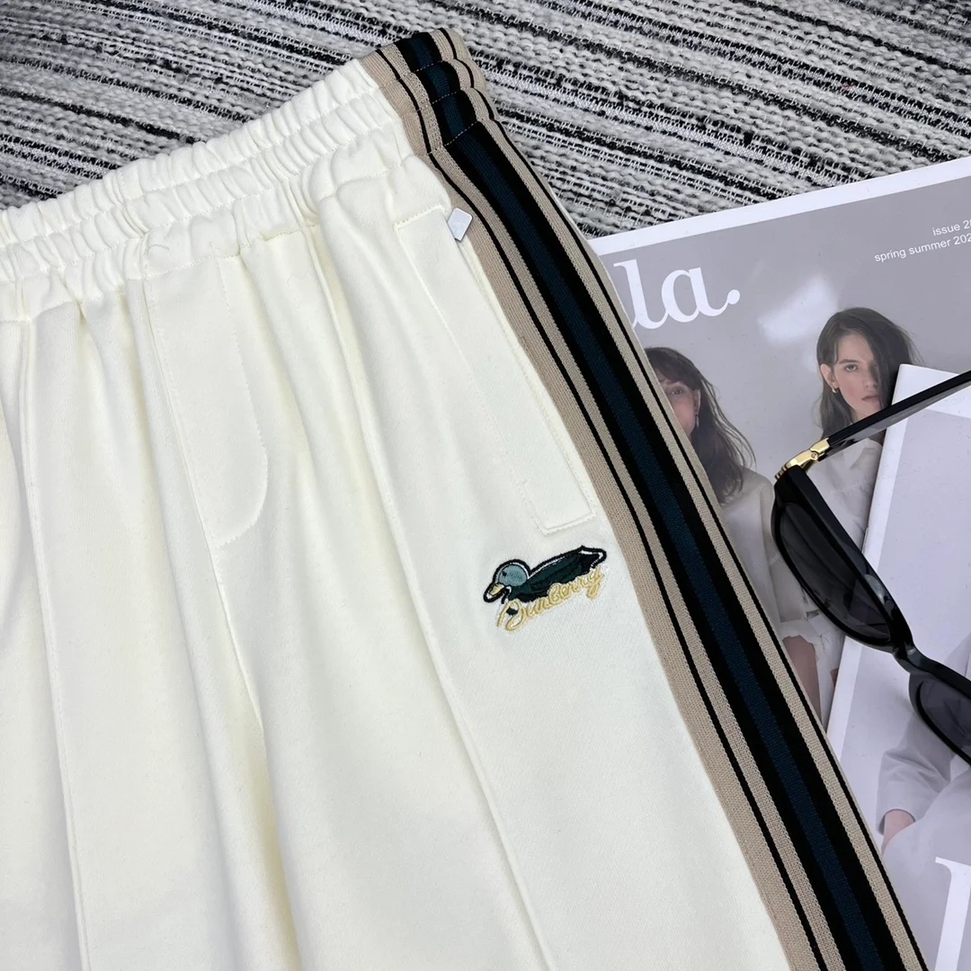 버버리 스트라이프 저지 트랙 팬츠