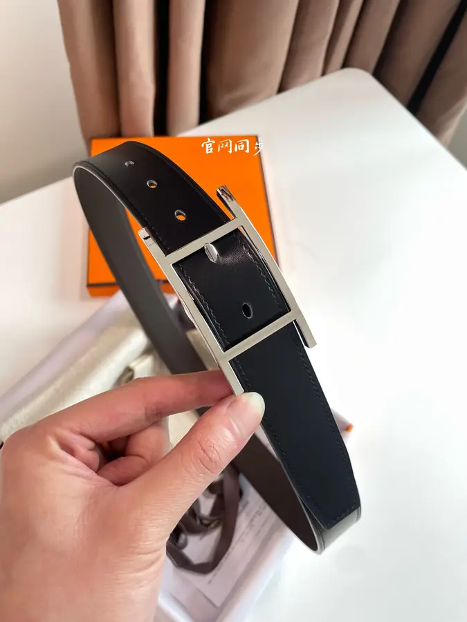 에르메스 쿠엔틴 리버서블 벨트 32mm