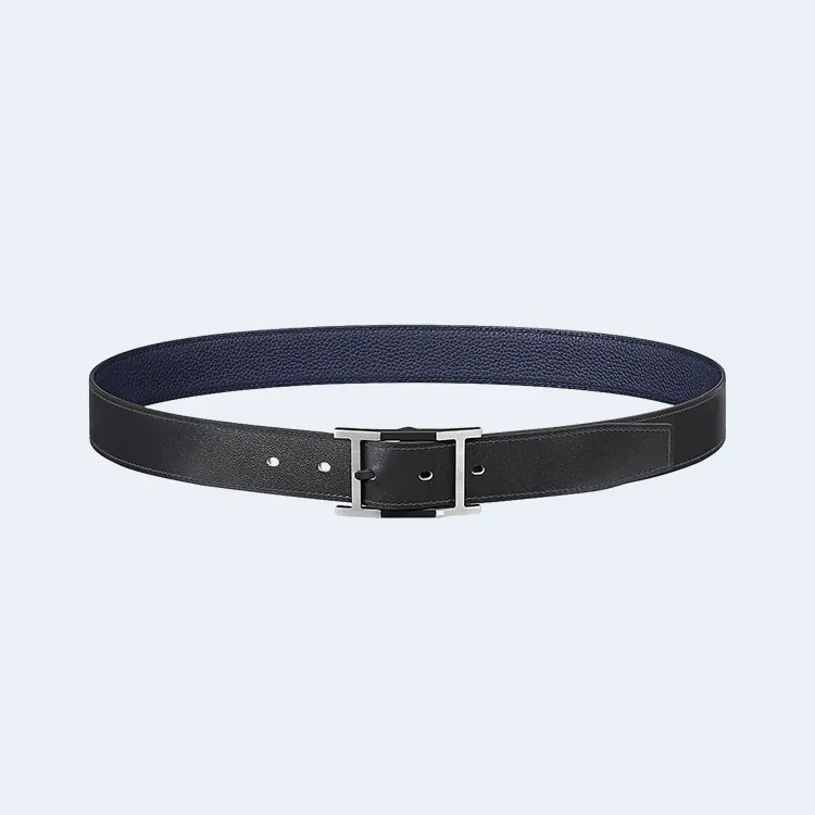 에르메스 네오 탄뎀 리버서블 블루 벨트 32mm