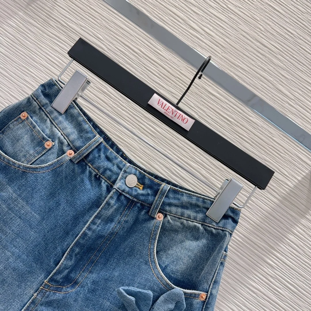 발렌티노 미디엄 블루 데님 쇼츠