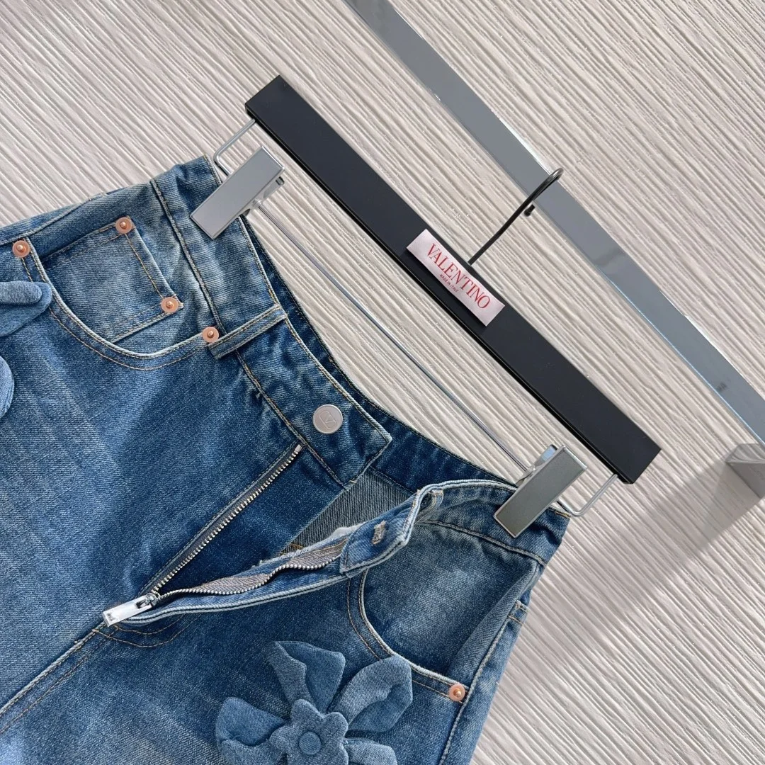 발렌티노 미디엄 블루 데님 쇼츠