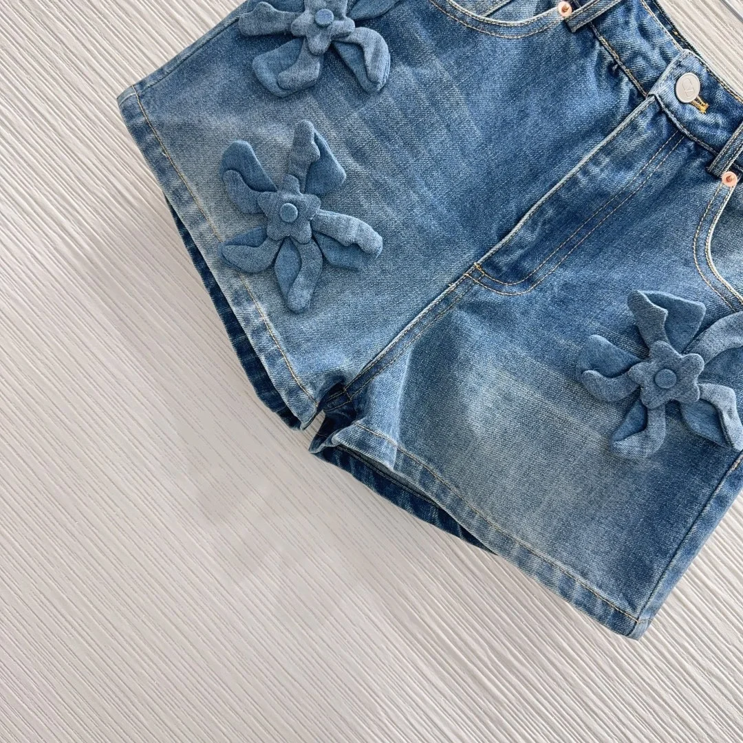 발렌티노 미디엄 블루 데님 쇼츠