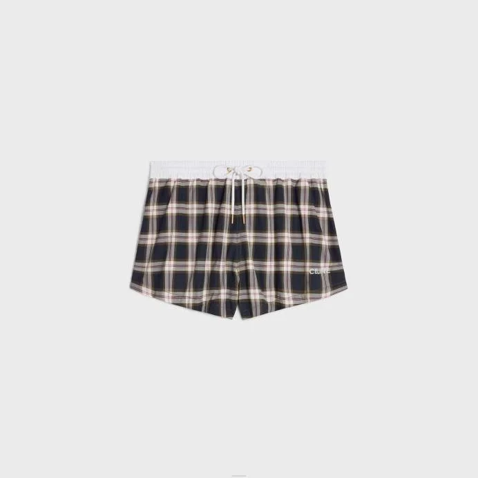 셀린느 체크 미니 쇼츠