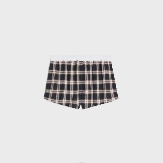 셀린느 체크 미니 쇼츠