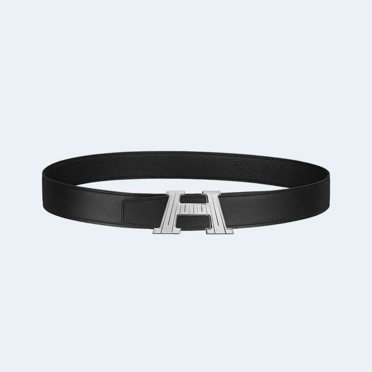 에르메스 H 토고 벨트 블랙 은장 32mm