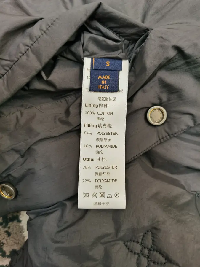 루이비통 모노그램 퀄티드 후디드 블루종 1AB5FP
