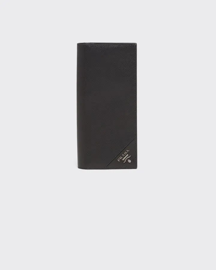 프라다 사피아노 실버 메탈로고 지갑