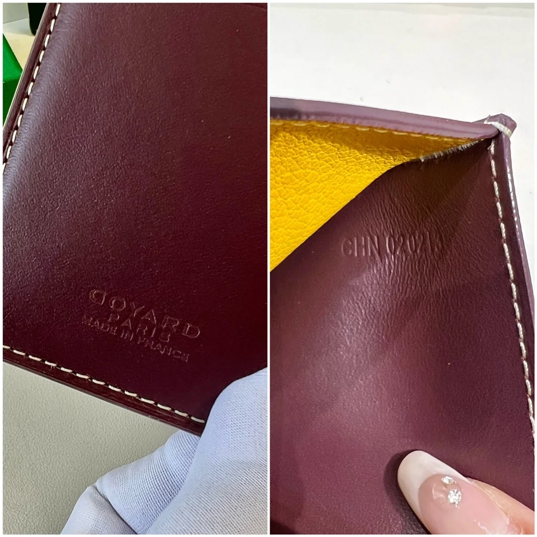 고야드 생피에르 카드 홀더 버건디