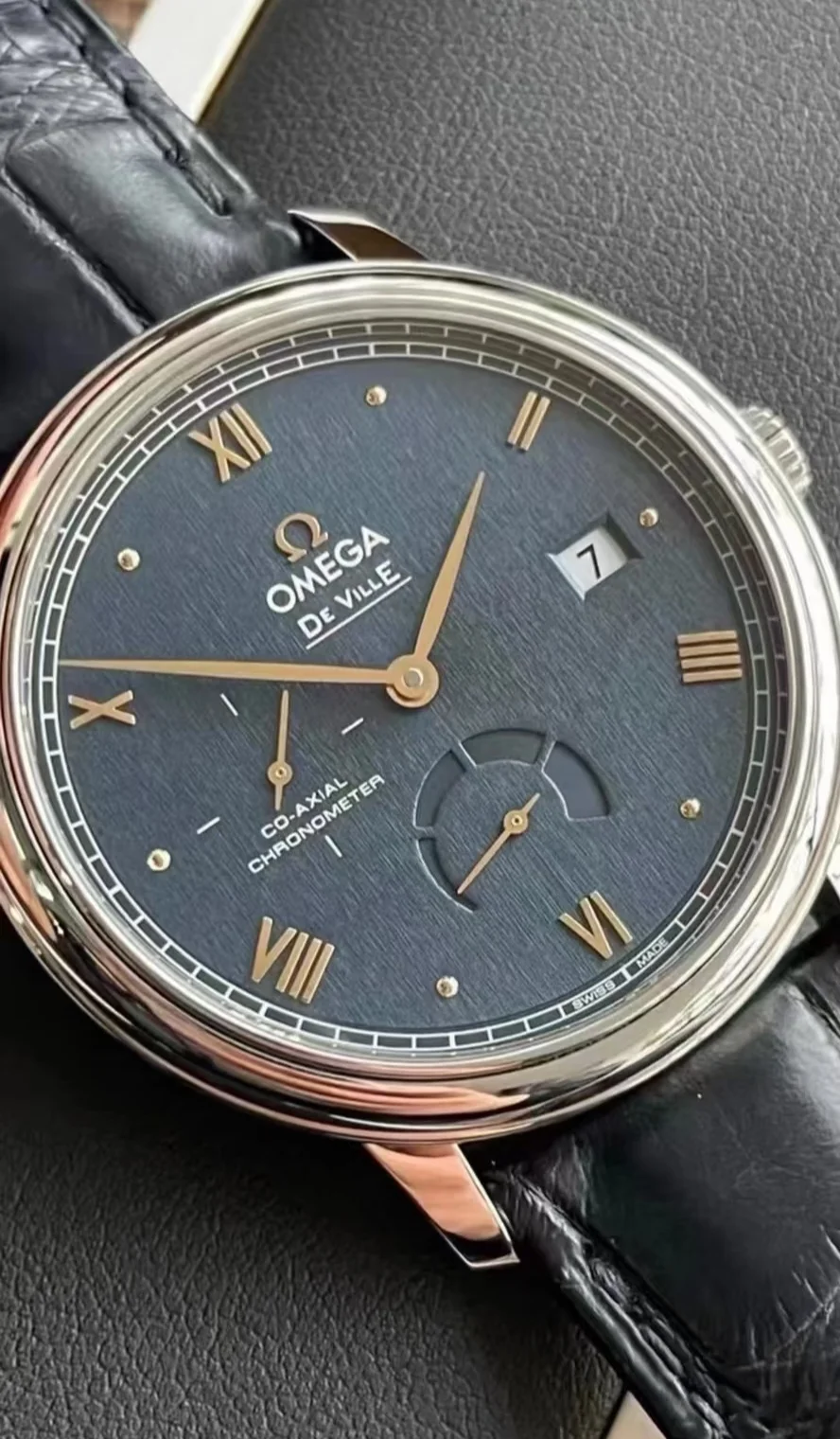 오메가 de ville 블랙 39mm 상세 이미지 2