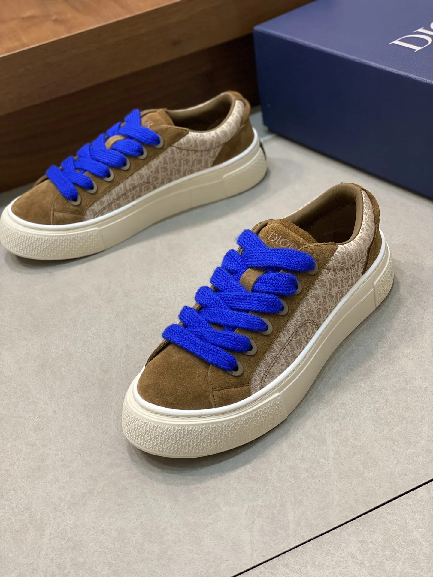 디올 B33 스니커즈 브라운&크림 상세 이미지 5