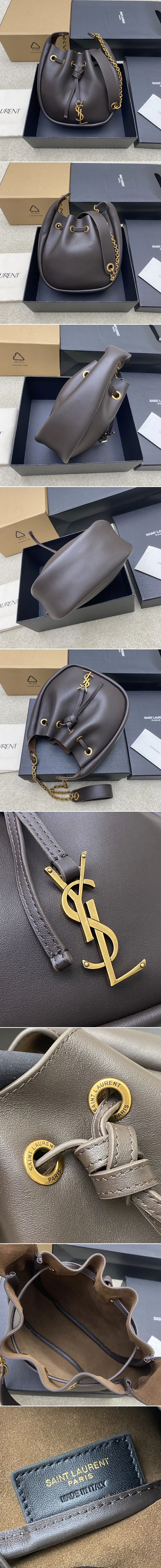 생로랑 카산드라 금장 체인 버킷 숄더 840888 상세 이미지 2
