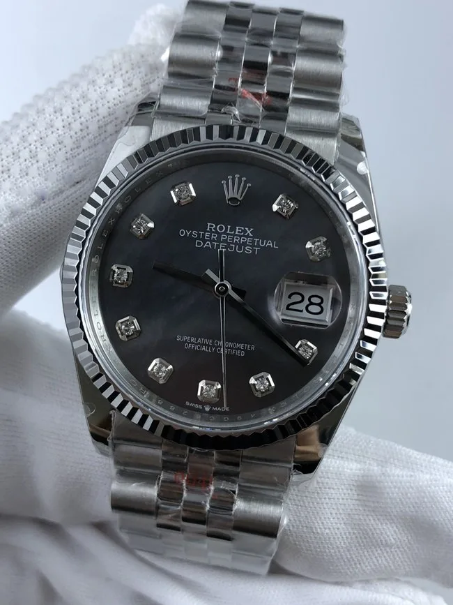 롤렉스 데이저스트 36mm 다이아 브라이트 블랙 상세 이미지 2