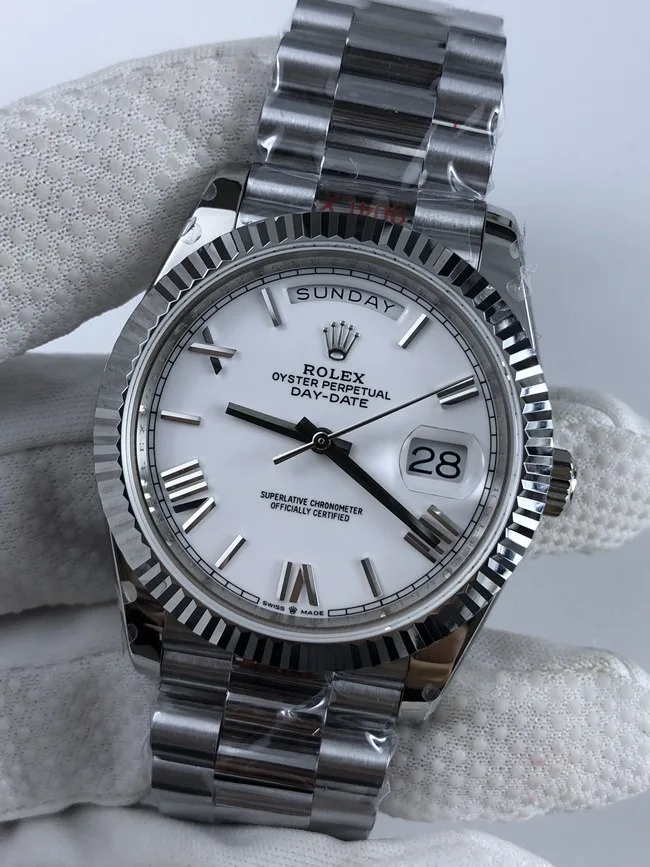 롤렉스 데이데이트36mm 화이트 로만 다이얼 상세 이미지 2