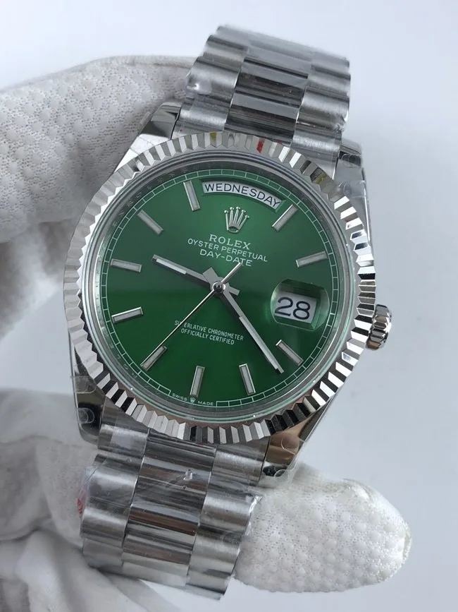 롤렉스 데이데이트 40mm 그린 상세 이미지 2
