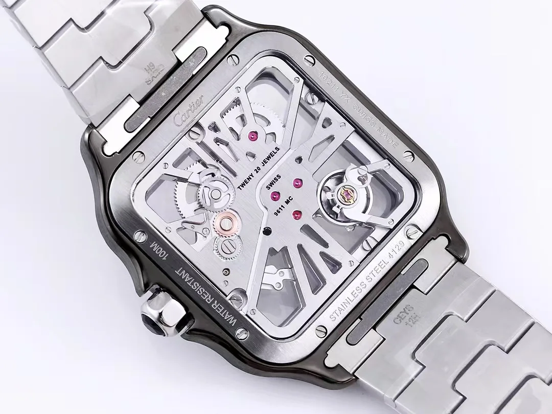 까르띠에 산토스 40mm 라지 9611 블랙칼리버 상세 이미지 6