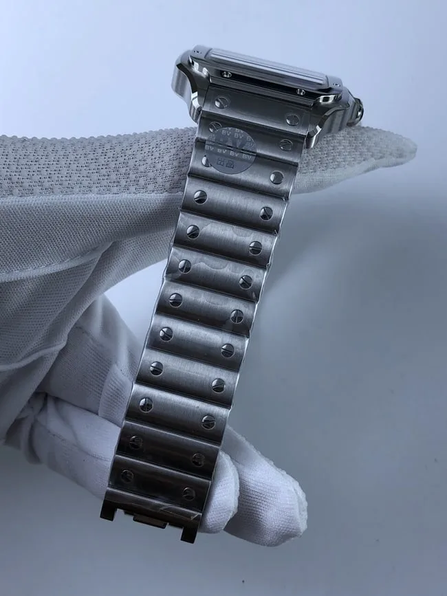 까르띠에 산토스 40mm 라지 블루다이얼 상세 이미지 6