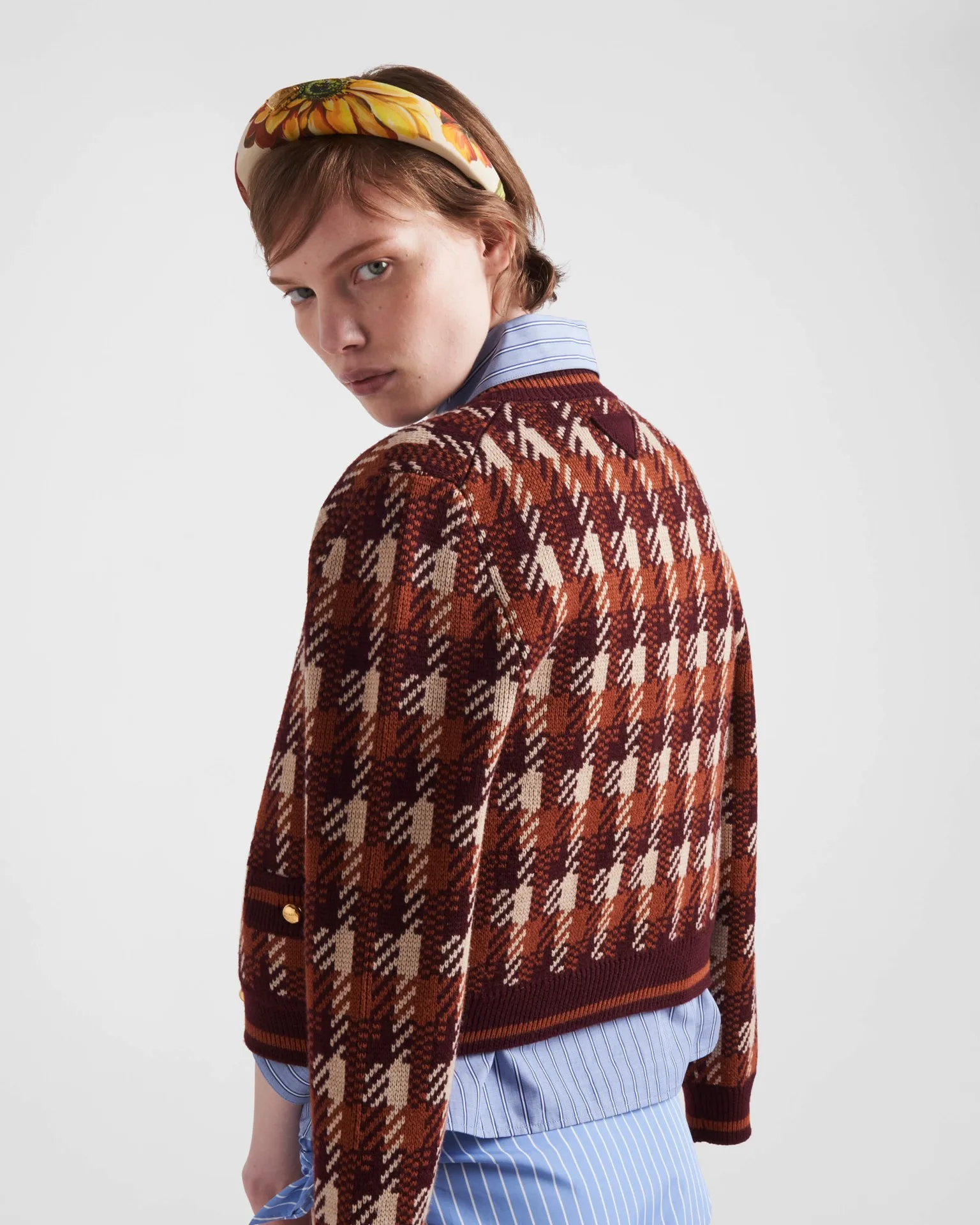 프라다 울 가디건 상세 이미지 4