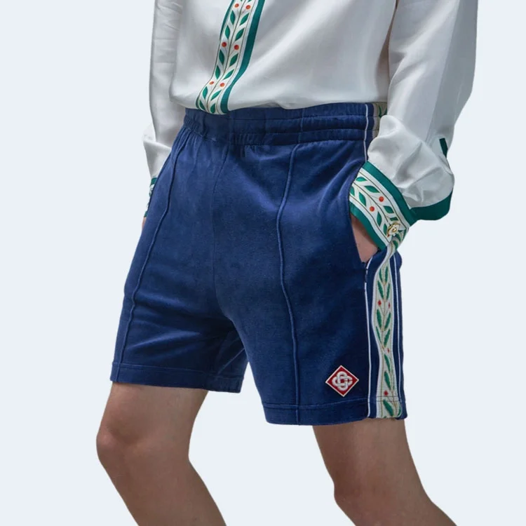 카사블랑카 벨루어 로렐 쇼츠 블루