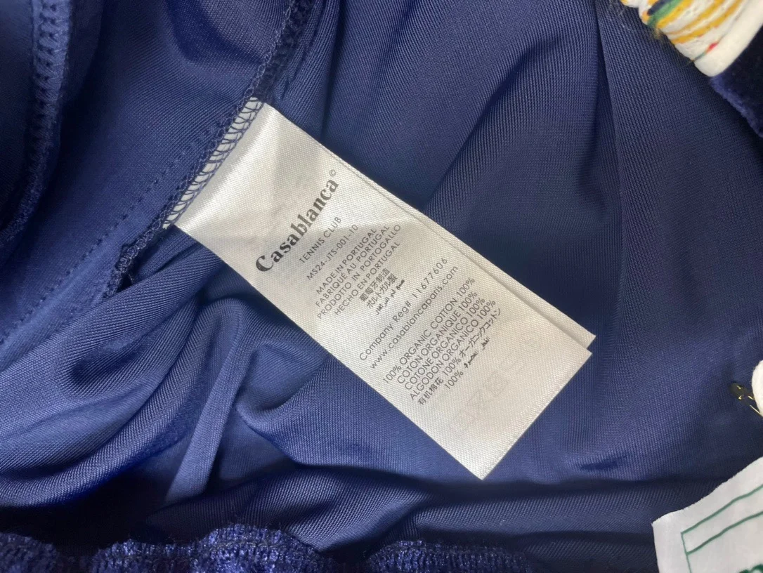 카사블랑카 벨루어 로렐 쇼츠 블루