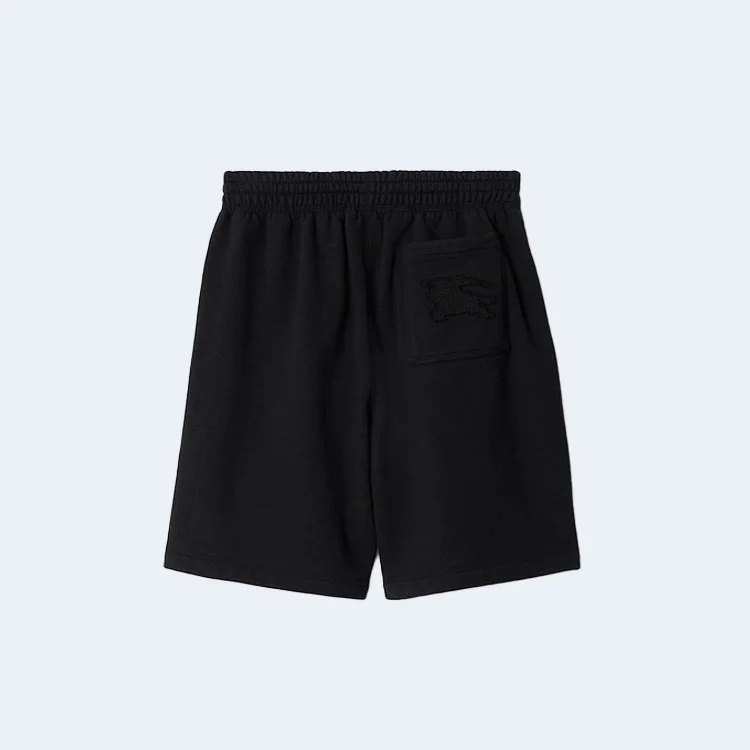 버버리 이퀘스트리안 코튼 쇼츠 블랙