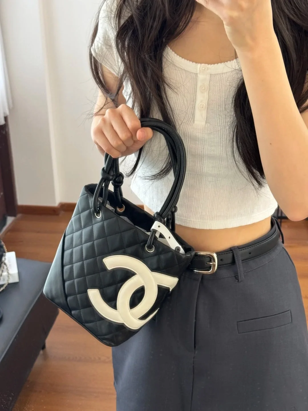 샤넬 깜봉 토트백 미디움