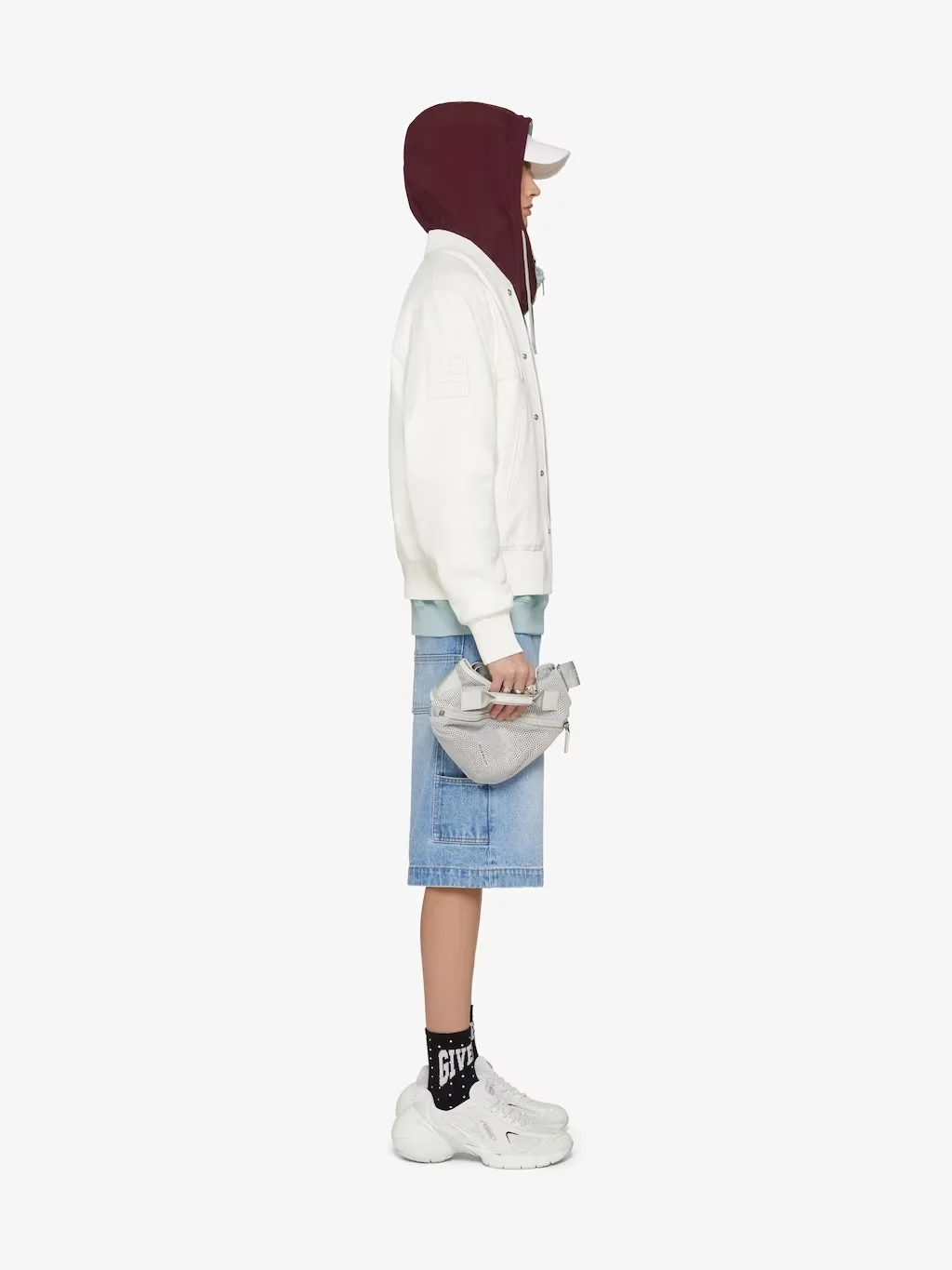 지방시 블루 헤머 루프 데님 버뮤다 쇼츠