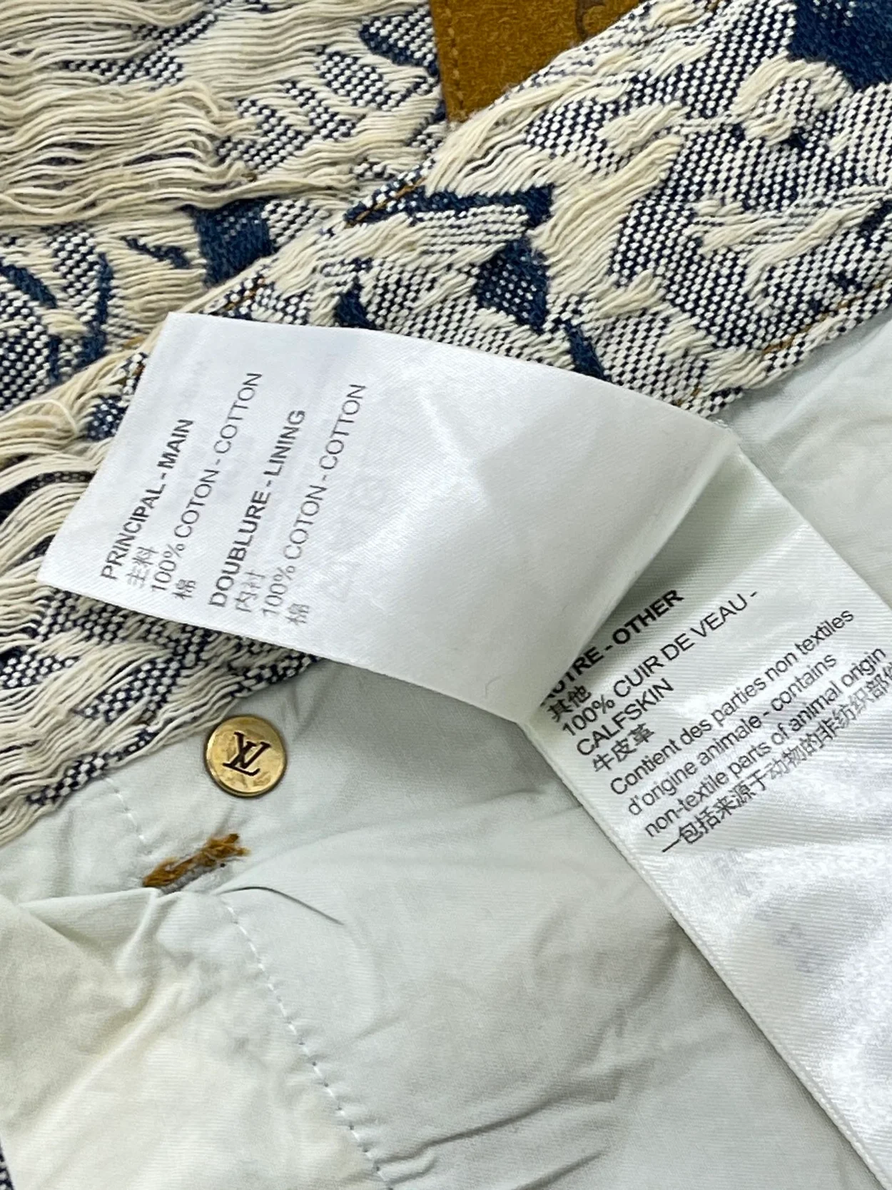 루이비통 카펜터 데님 쇼츠 1AAGTA