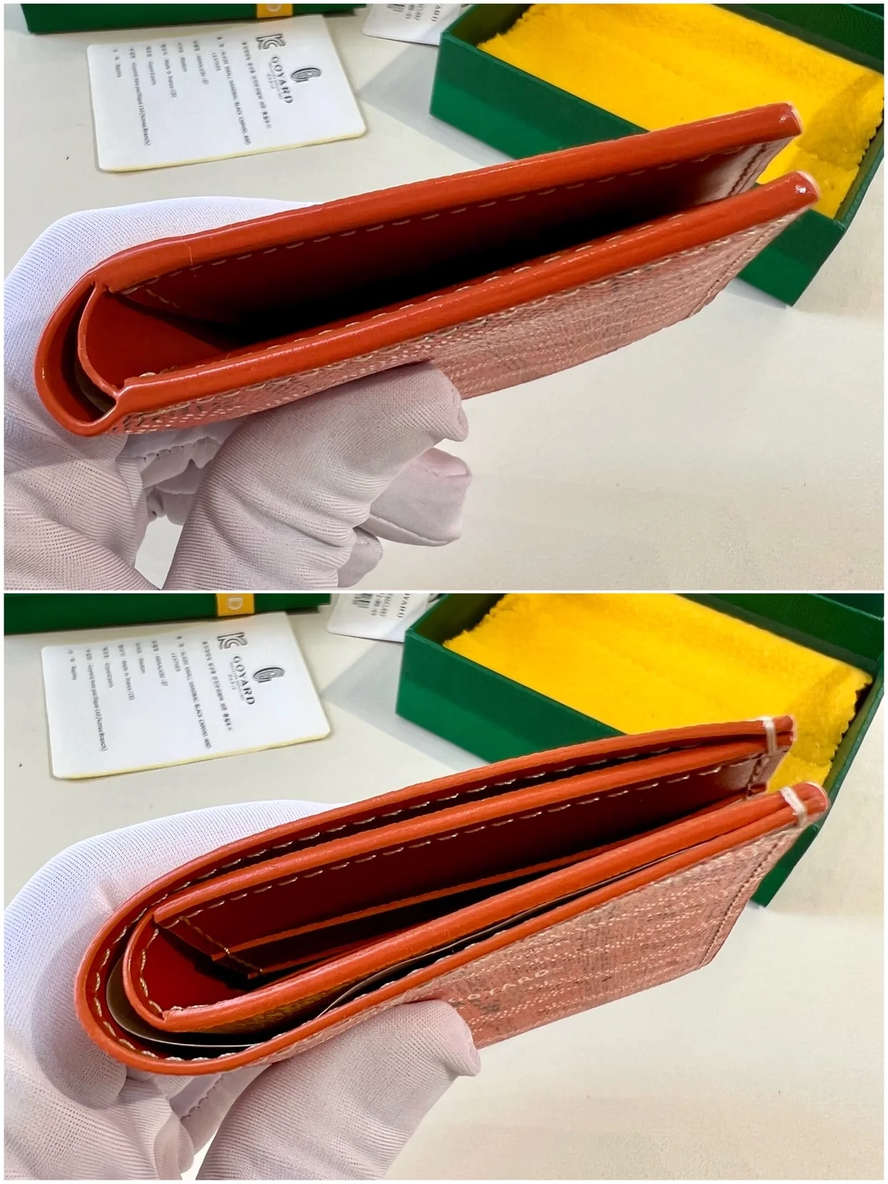 고야드 생피에르 카드 홀더 오렌지