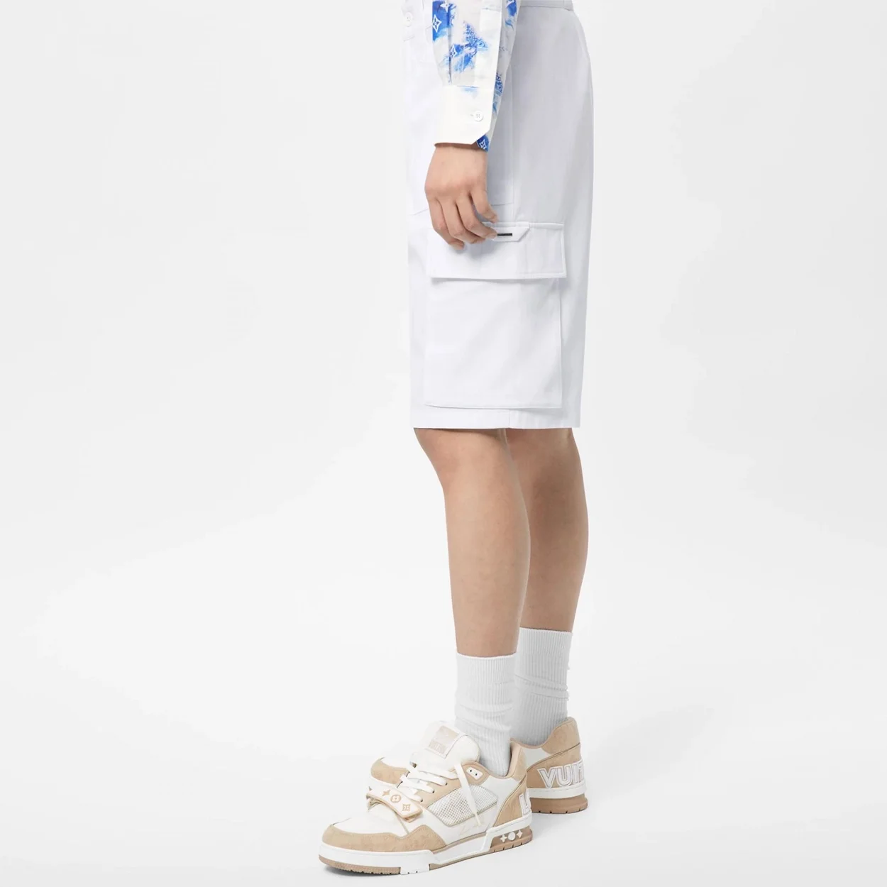 루이비통 LVSE 소프트 카고 쇼츠 화이트
