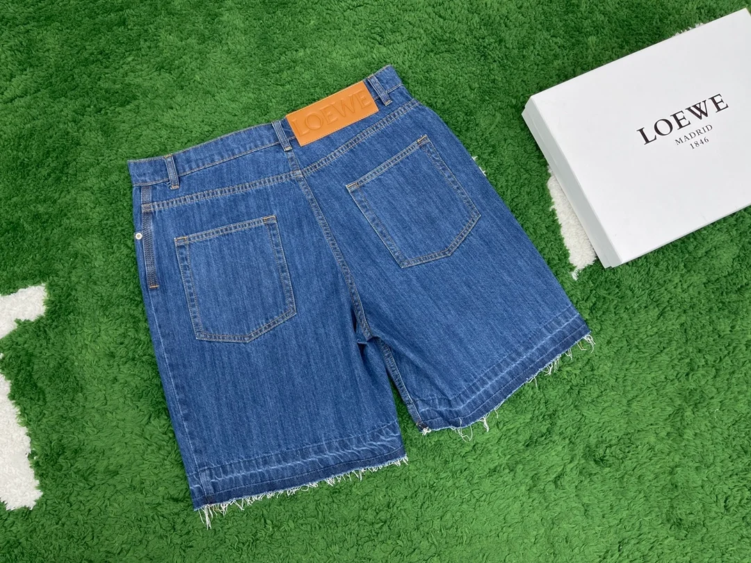 로에베 데님 파이 포켓 쇼츠
