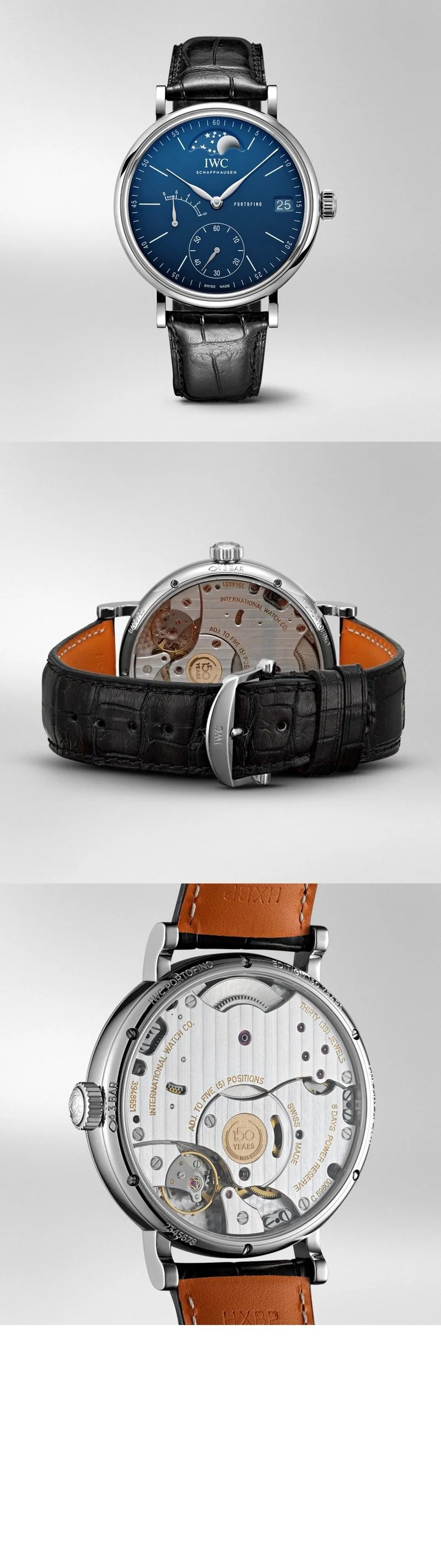IWC 포르토피노 핸드 와인드 문 페이즈 150주년 에디션 상세 이미지 5