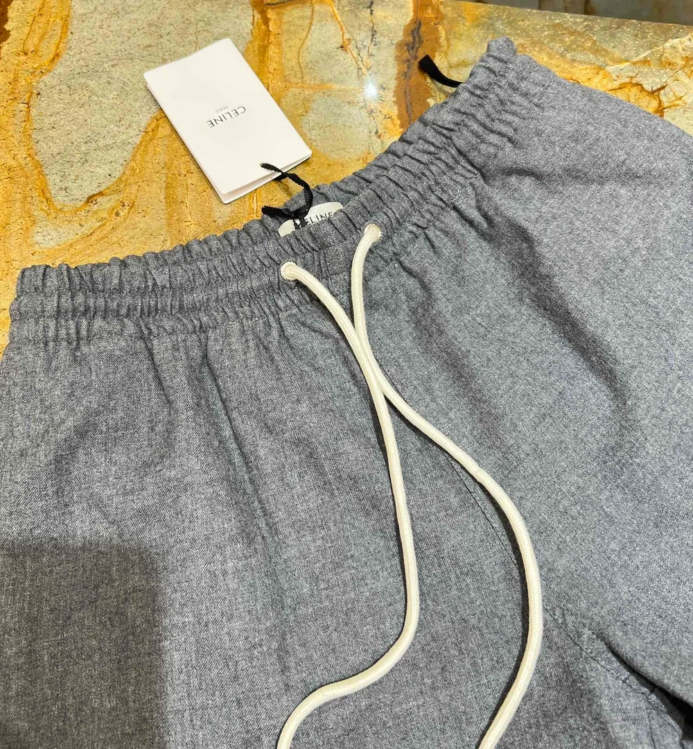 셀린느 캐시미어 플란넬 애슬레틱 쇼츠 그리스