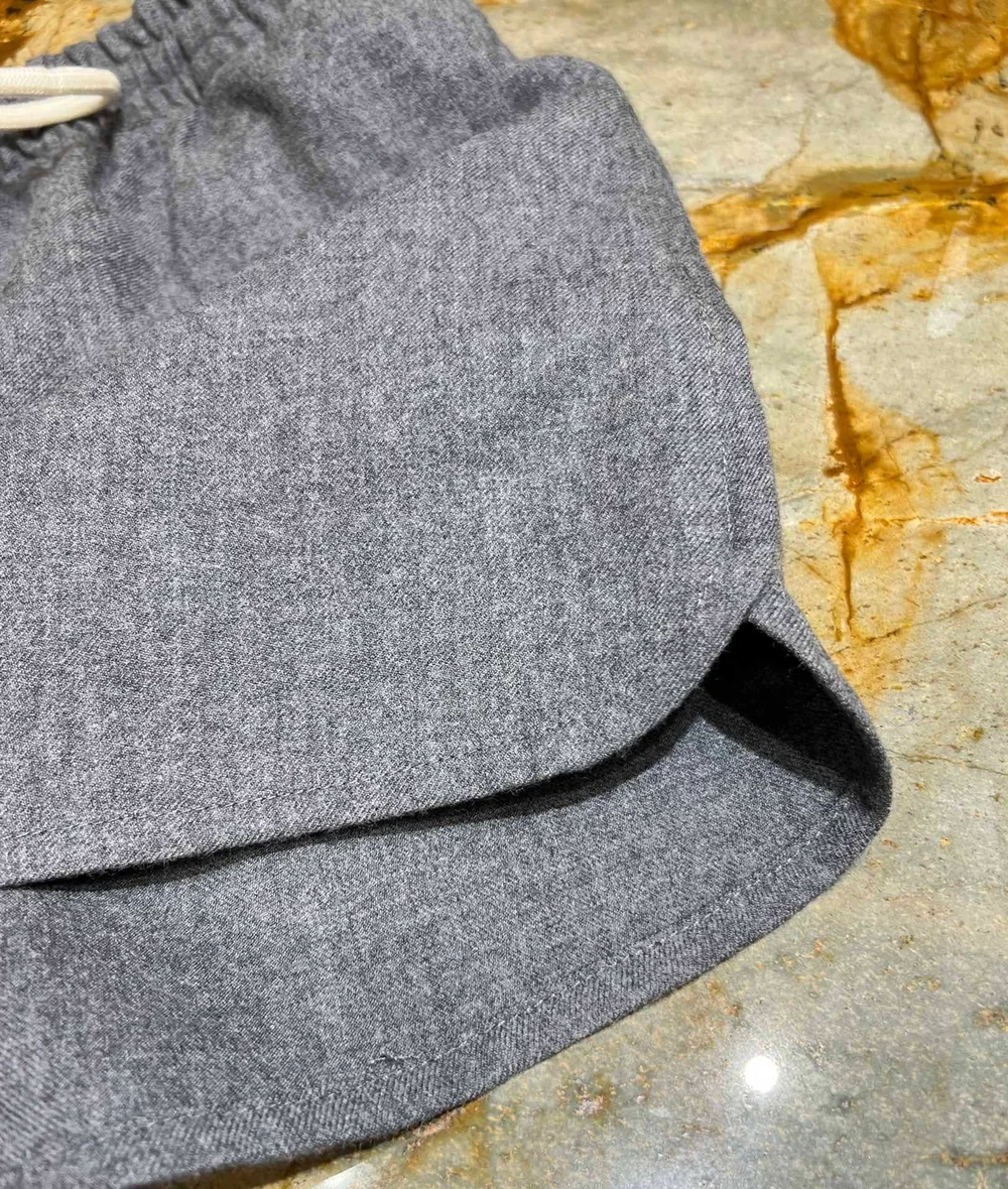 셀린느 캐시미어 플란넬 애슬레틱 쇼츠 그리스