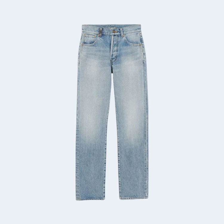 생로랑 하와이 블루 데님 카산드라 진