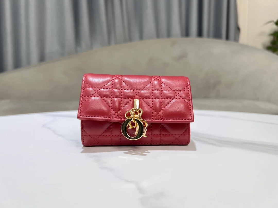 디올 My Dior Glycine 지갑 푸시아 까나쥬