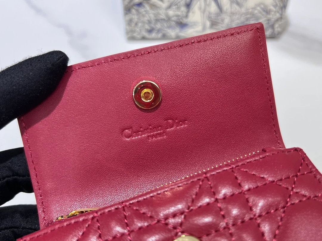 디올 My Dior Glycine 지갑 푸시아 까나쥬