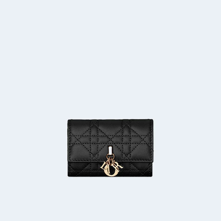 디올 My Dior Glycine 지갑 블랙 까나쥬
