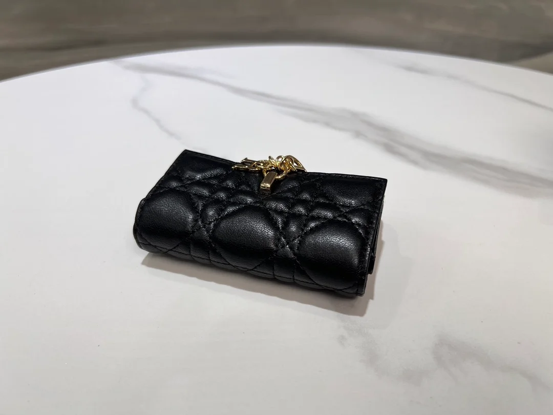 디올 My Dior Glycine 지갑 블랙 까나쥬