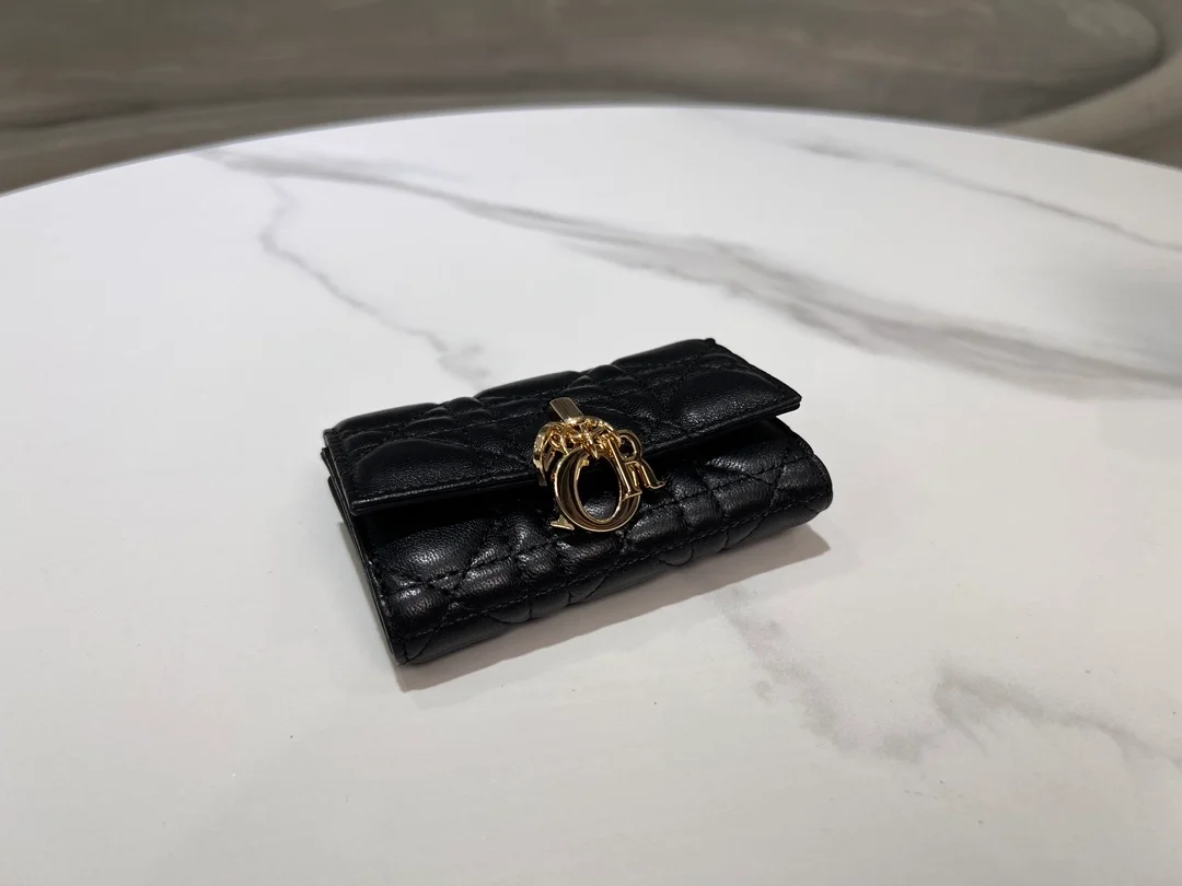 디올 My Dior Glycine 지갑 블랙 까나쥬