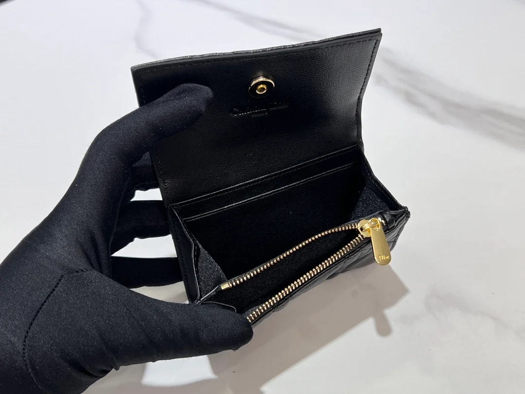 디올 My Dior Glycine 지갑 블랙 까나쥬