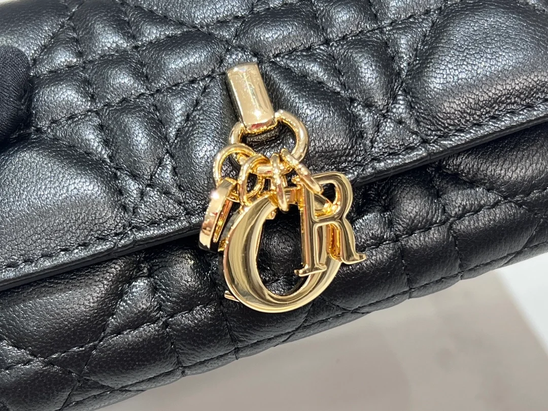 디올 My Dior Glycine 지갑 블랙 까나쥬